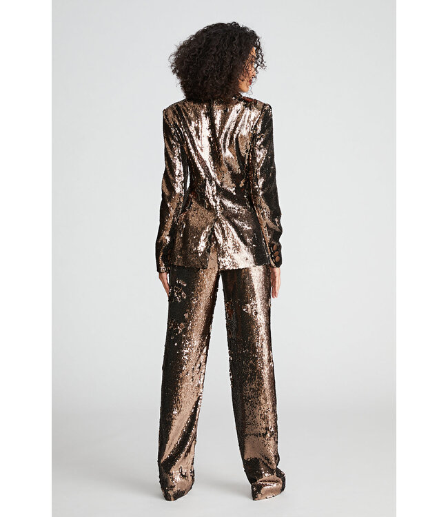 Halston Veste à paillettes Americana