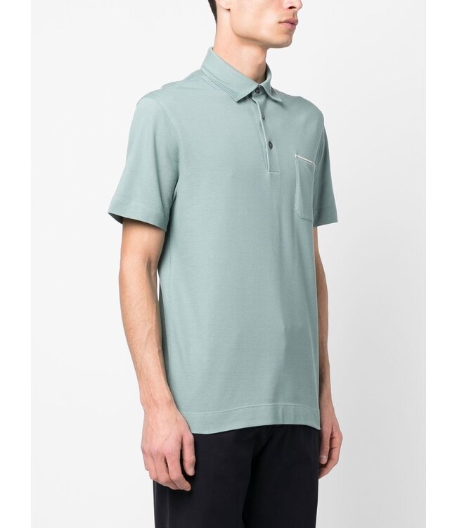 ZEGNA POLO À MANCHES COURTES