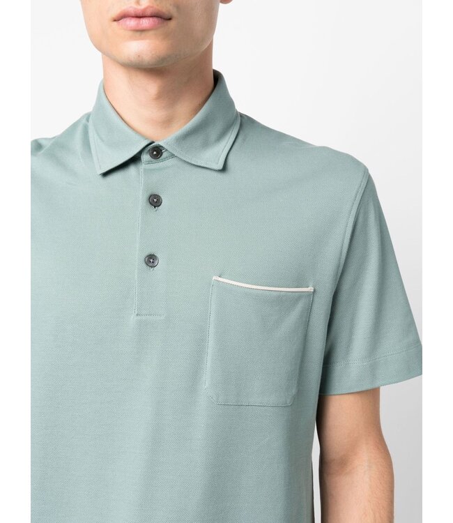 ZEGNA POLO À MANCHES COURTES
