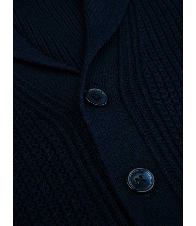 STENSTROMS Cardigan texturé bleu