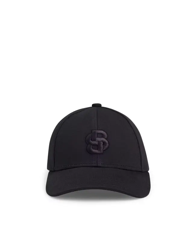 BOSS Casquette noire avec double monogramme brodé