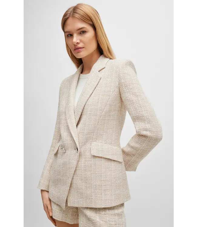 BOSS Veste à coupe régulière en tweed