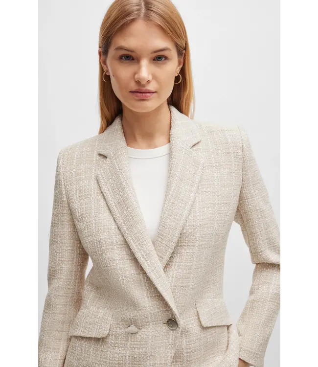 BOSS Veste à coupe régulière en tweed