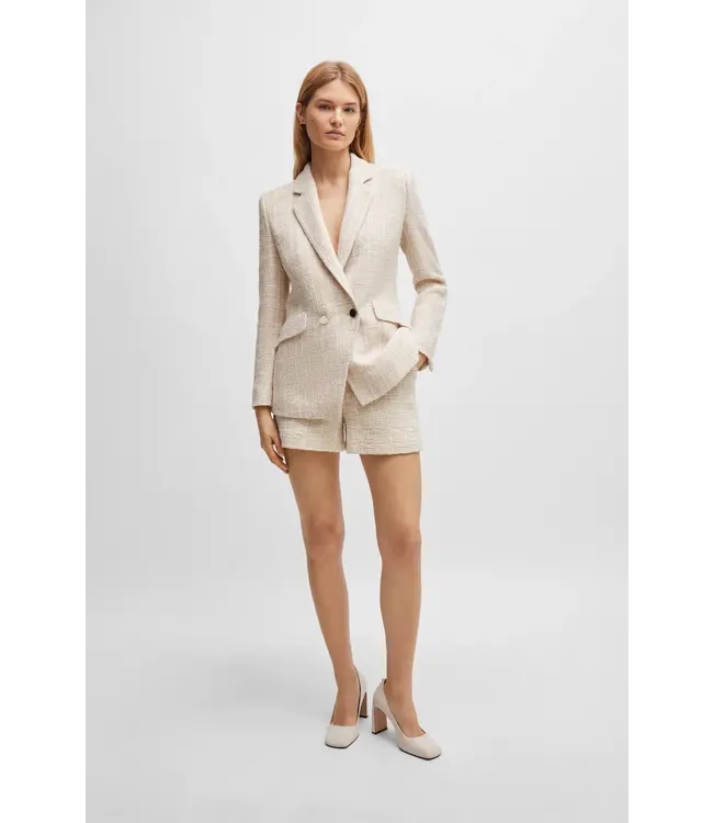 BOSS Veste à coupe régulière en tweed