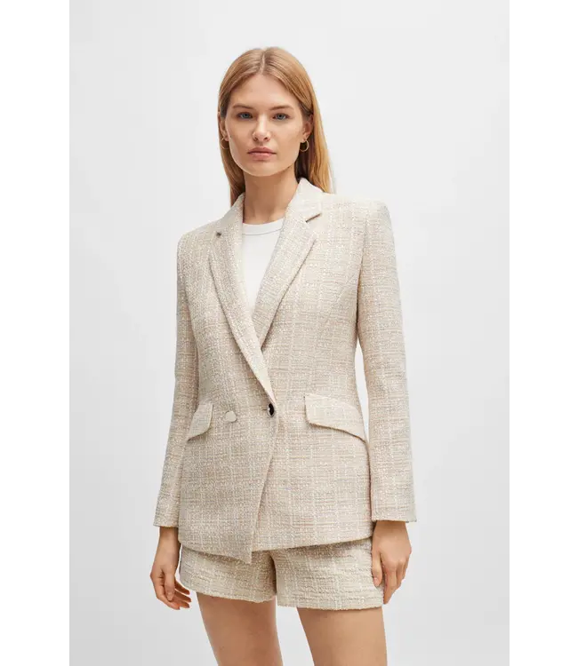 BOSS Veste à coupe régulière en tweed