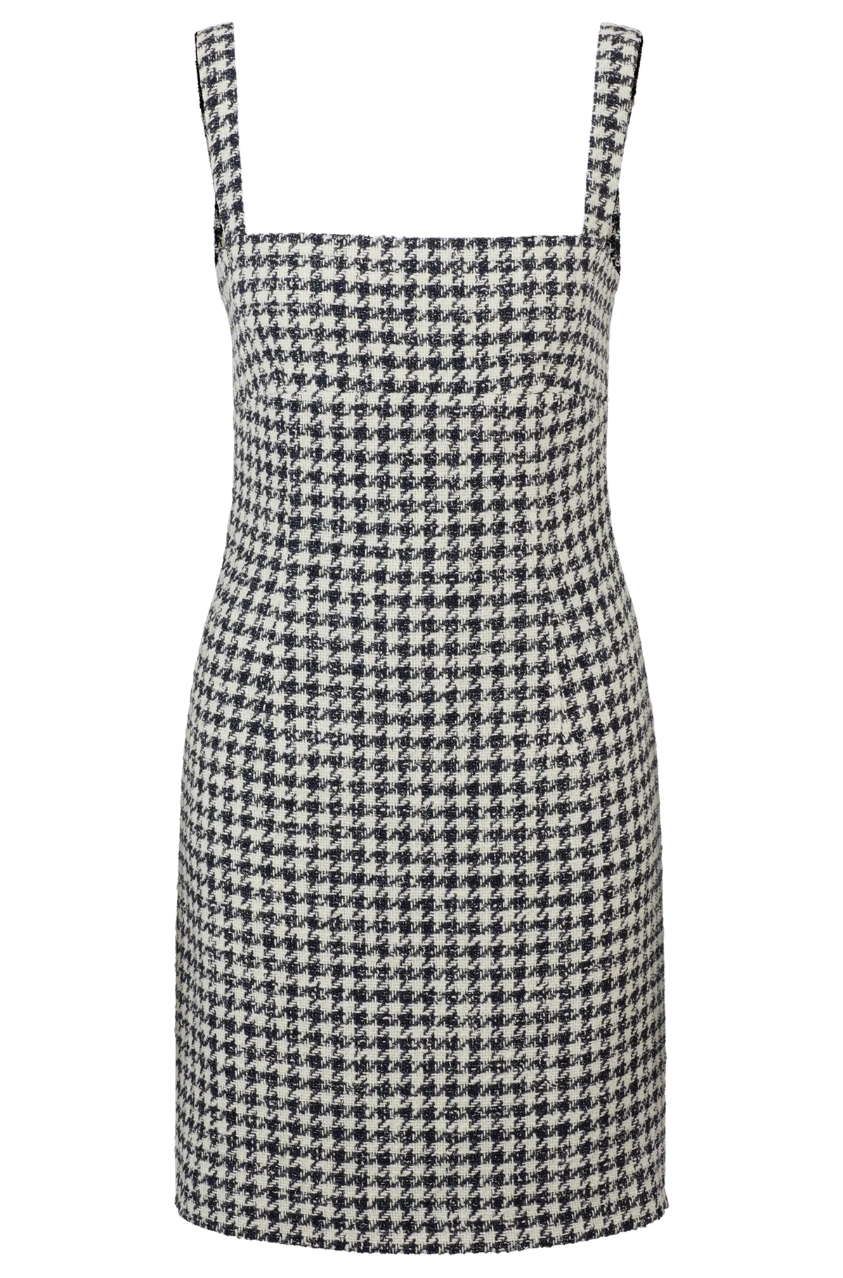 Mini Dress with Hundstooth Pattern
