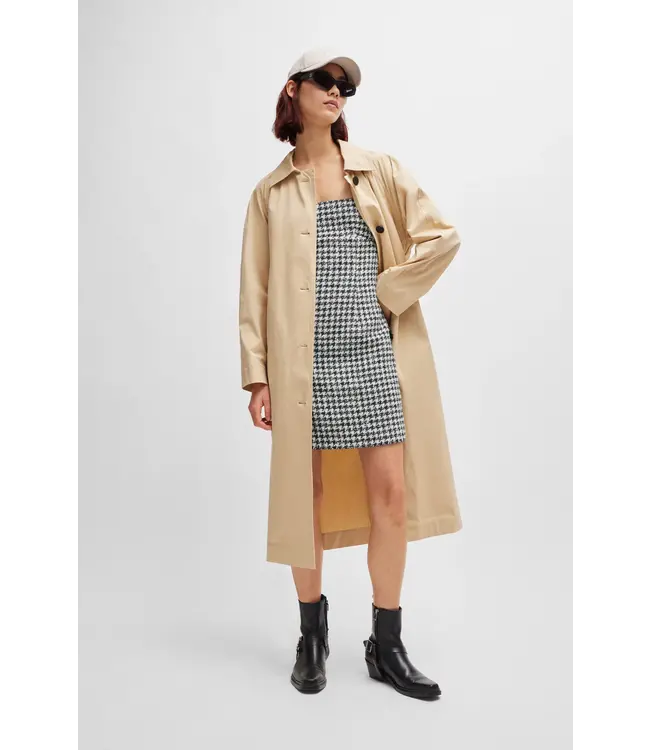BOSS Mini Dress with Hundstooth Pattern