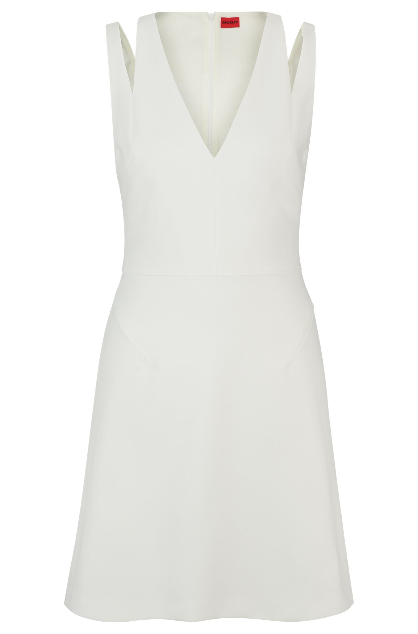 V-NECK SLEEVELESS DRESS WITH CUT-OUT DETAILS