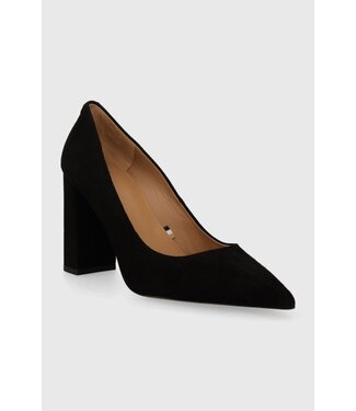 BOSS Suede Pumps with 9cm Heel and Branded Trim