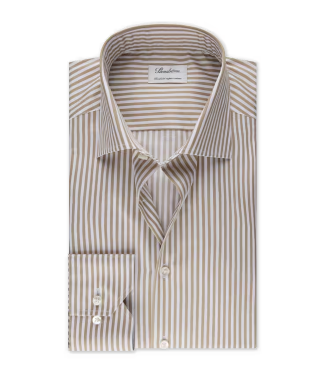 STENSTROMS Slimline Striped Twill Shirt