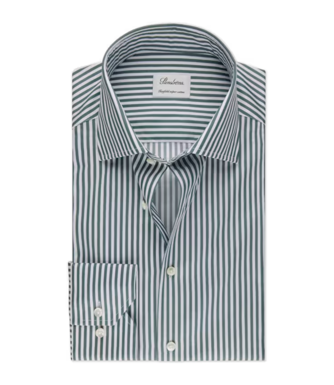 STENSTROMS Chemise slim en sergé rayé