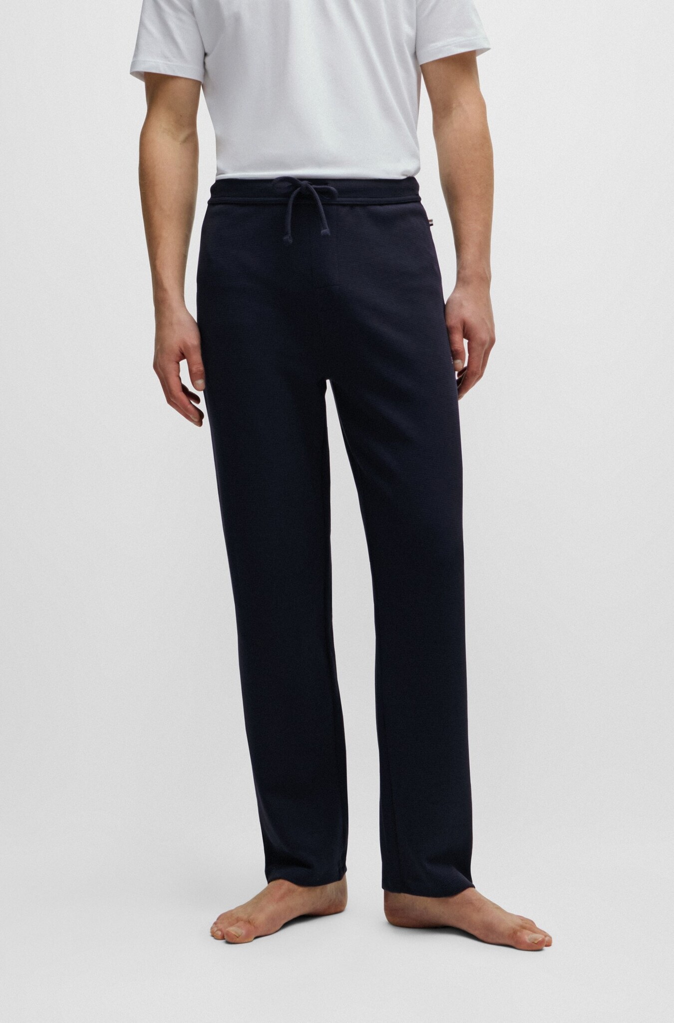 Pajama Bottoms with Embroidered Logo