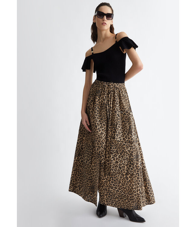 LIU JO Leopard print skirt
