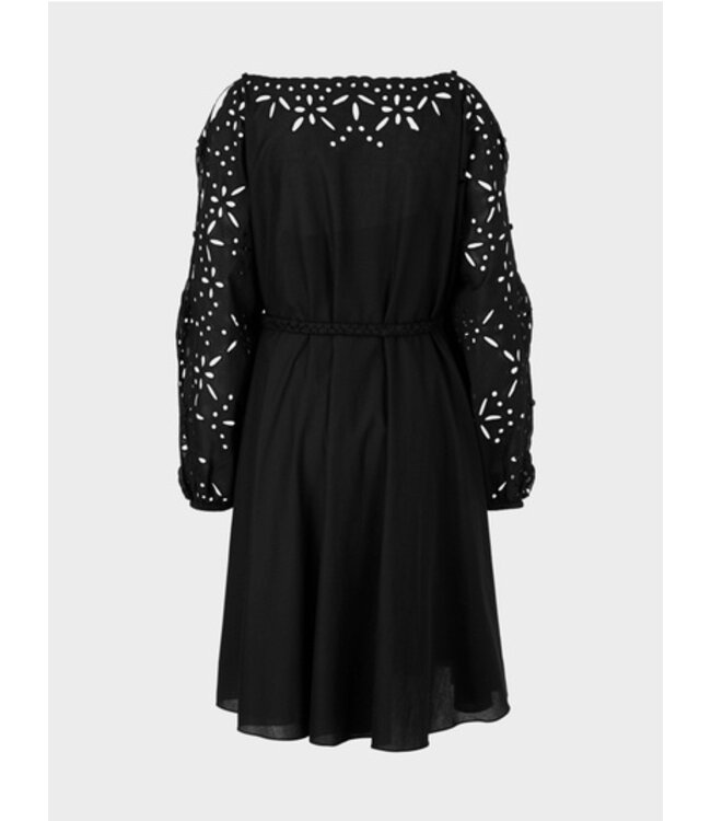 MARC CAIN Feminine Cotton Dress with Lace