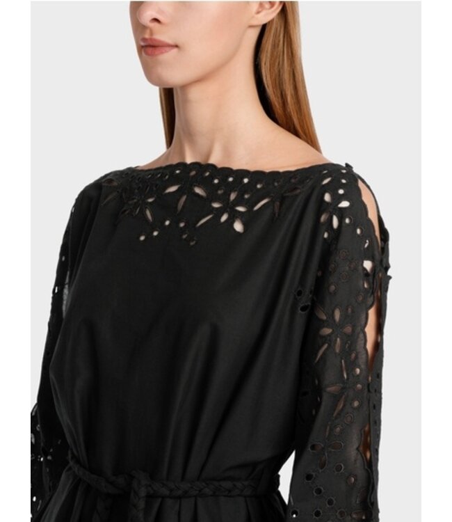 MARC CAIN Robe féminine en coton avec dentelle