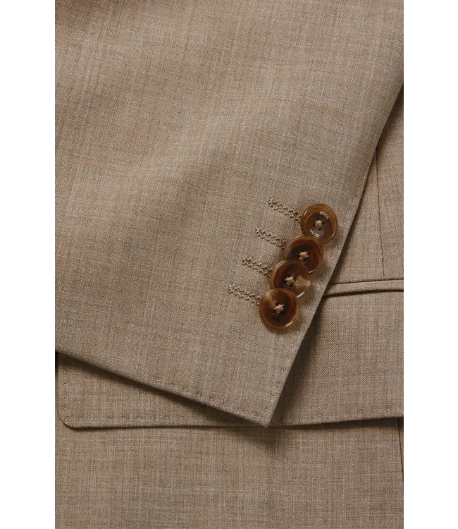 BOSS Costume à coupe régulière en laine extensible infroissable