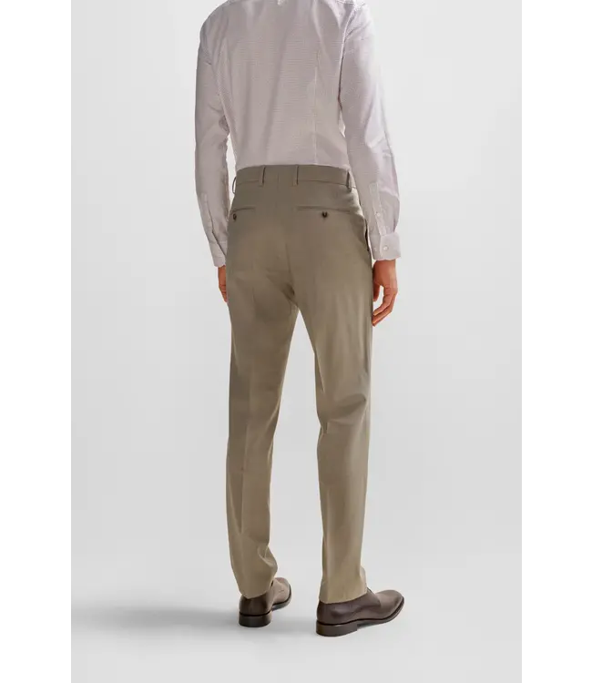 BOSS Costume à coupe régulière en laine extensible infroissable