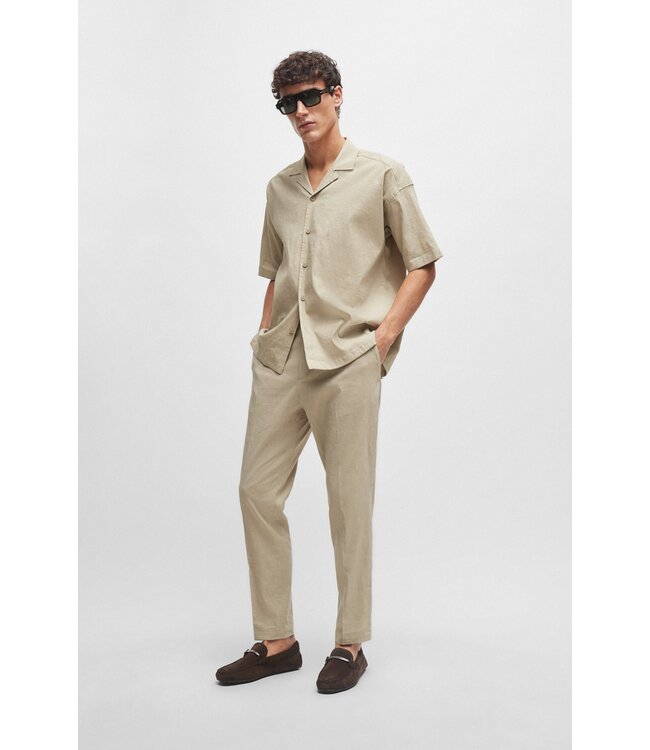 BOSS Mocassins en daim, avec quincaillerie de marque et doublure intégrale