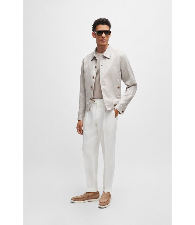 BOSS Suede Loafers with Lightweight Outsole