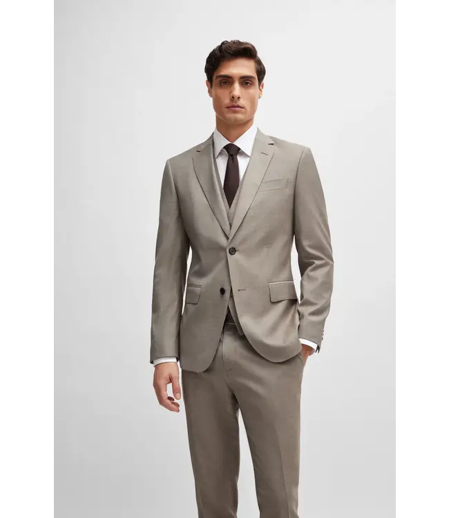BOSS Costume slim en laine mélangée