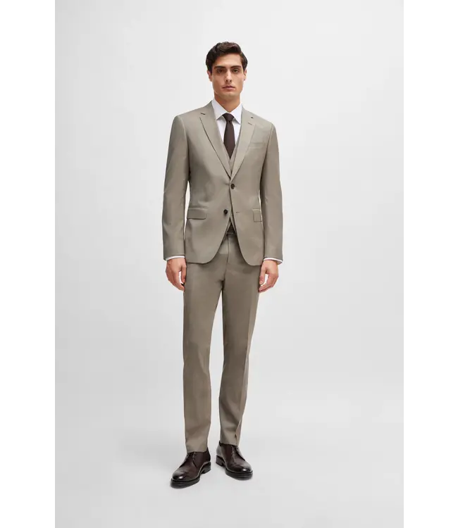 BOSS Costume slim en laine mélangée