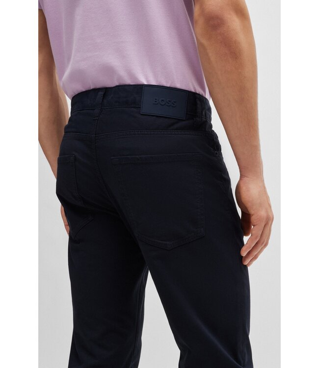 BOSS Slim-Fit Jeans in Lightweight Satin Stretch Denim