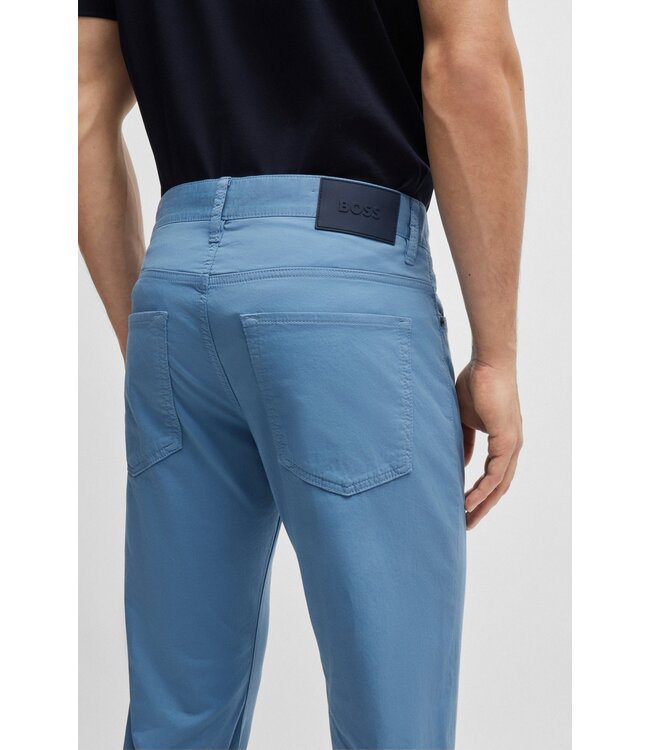 BOSS Slim-Fit Jeans in Lightweight Satin Stretch Denim