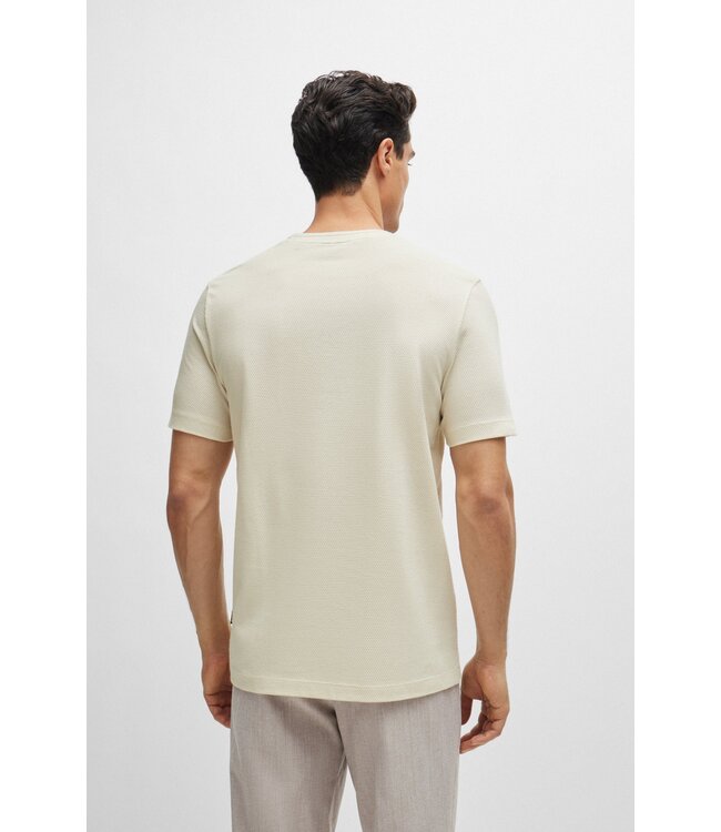 BOSS T-Shirt avec structure en jacquard à bulles