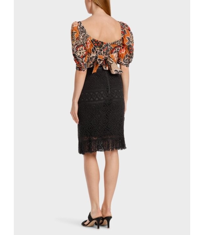 MARC CAIN Skirt made from crochet lace