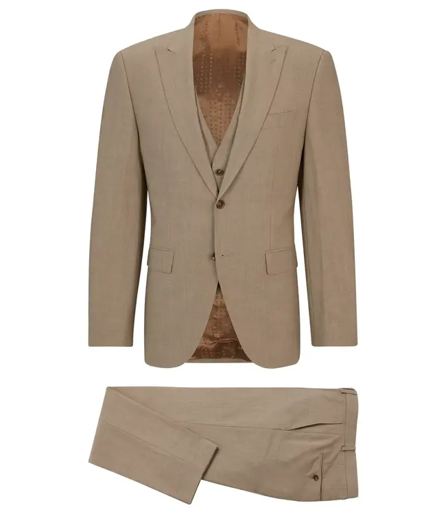 BOSS Regular-Fit Suit in Crease-Resistant Stretch Wool