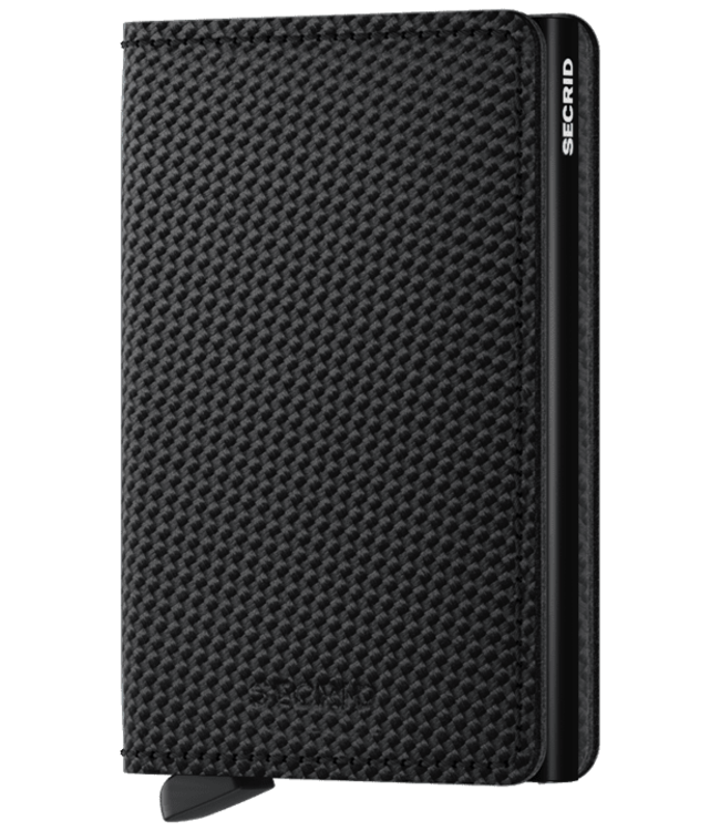 SECRID Slimwallet Carbone Noir lumière