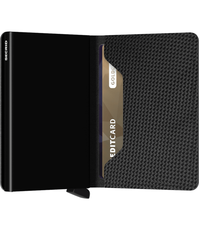 SECRID Slimwallet Carbone Noir lumière