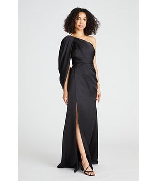 Theia Tori Draped One Shoulder Gown