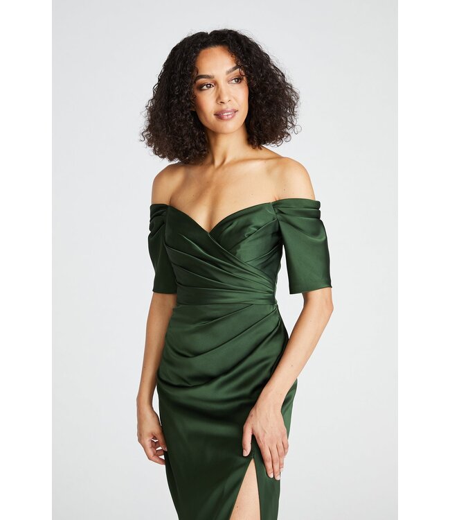 Theia Holland Satin Cocktail Dress