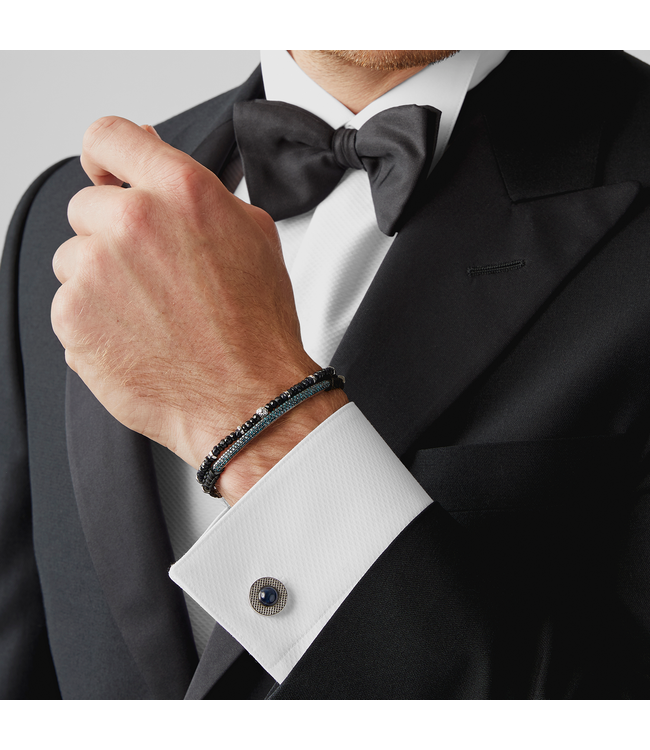 TATEOSSIAN Bracelet de perles Nodo avec spinelle noire