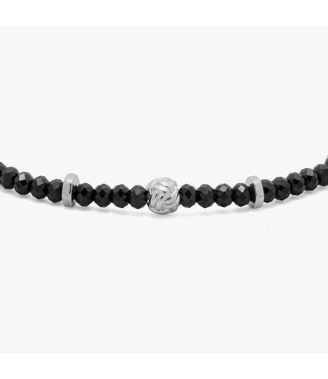 TATEOSSIAN Bracelet de perles Nodo avec spinelle noire
