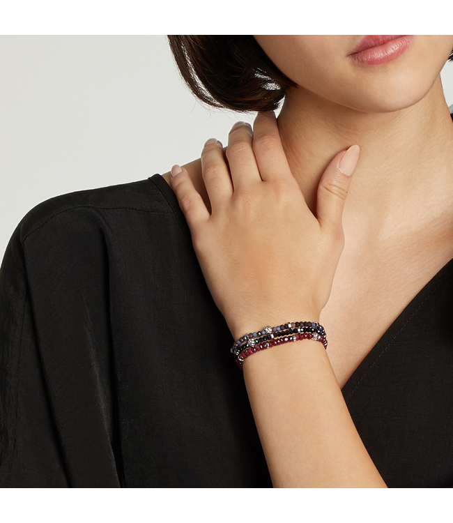 TATEOSSIAN Nodo Beaded Bracelet With Black Spinel
