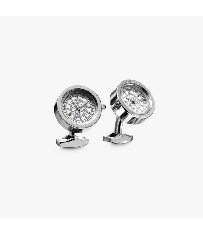 TATEOSSIAN Big Ben Watch cufflinks in stainless steel