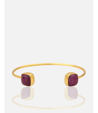 RM KANDY Gold Cuff Bangle Bracelet