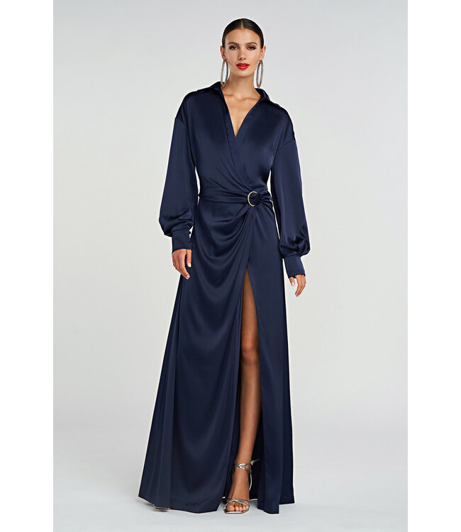 Halston IVON - ROBE EN CHARMEUSE