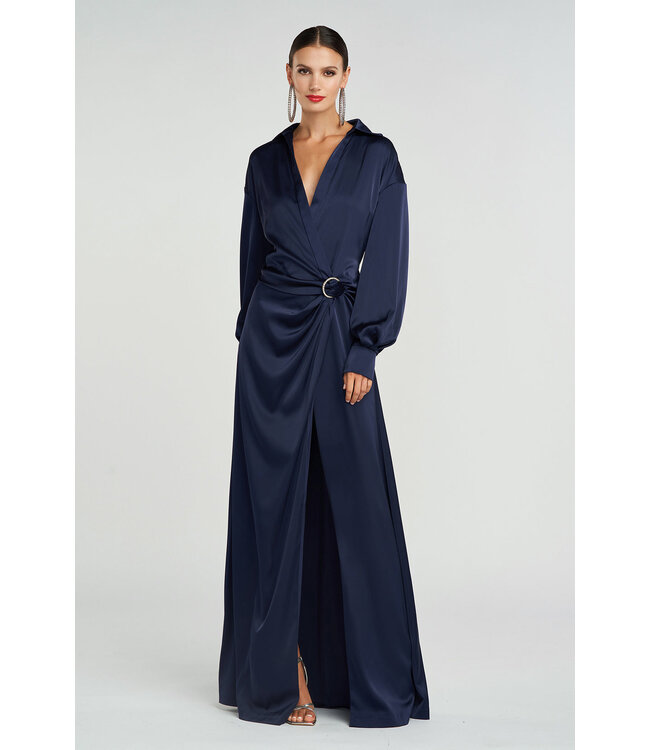Halston IVON GOWN IN CHARMEUSE