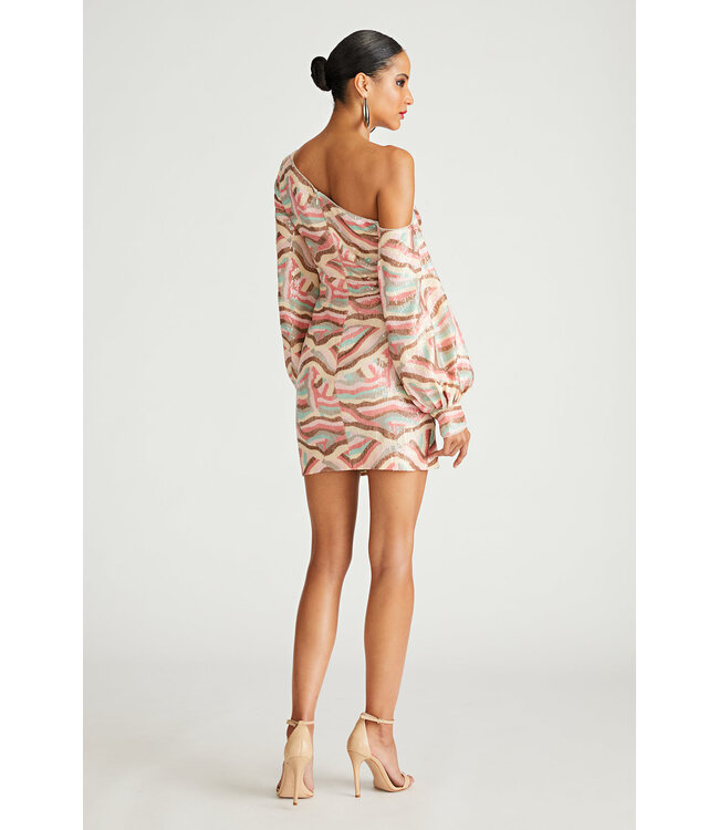 Halston KIMORA DRESS IN GEODE SEQUIN