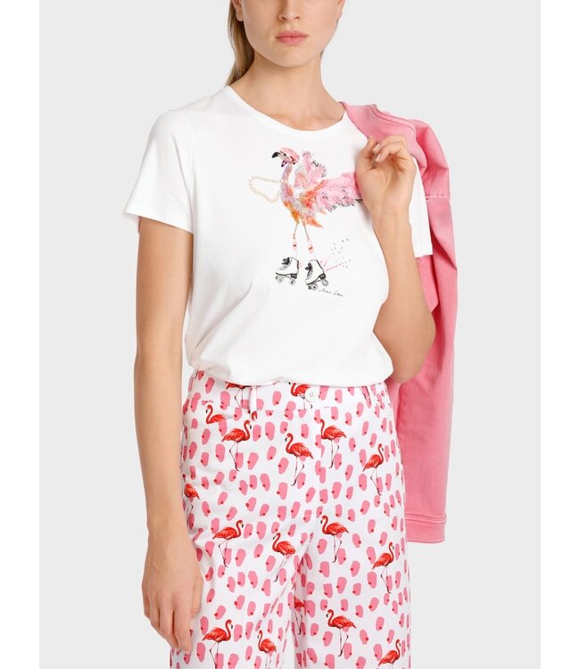 MARC CAIN T-shirt with Fancy Motif Print