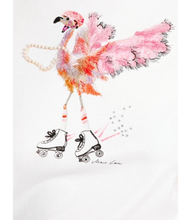 MARC CAIN T-shirt with Fancy Motif Print