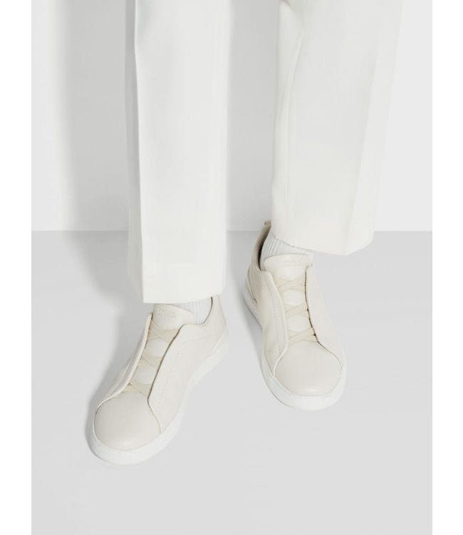 ZEGNA Baskets à triple couture en peau de daim