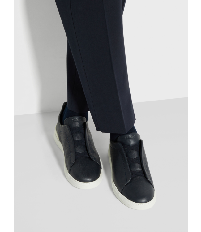 ZEGNA Baskets à triple couture en peau de daim