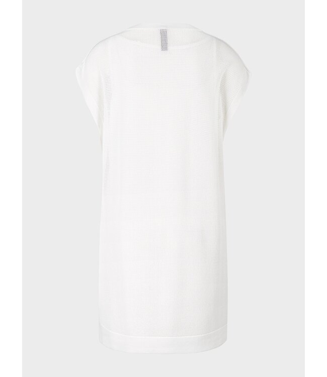 MARC CAIN Mesh Dress in Beach Dot Design