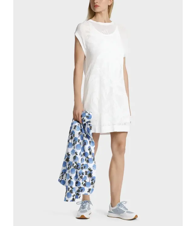 MARC CAIN Robe en maille à pois de plage