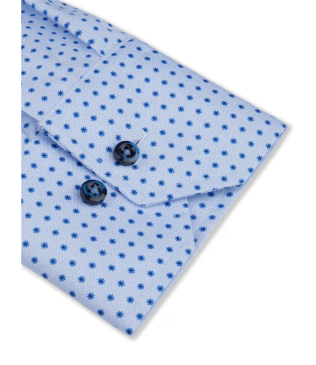 STENSTROMS Chemise bleue en sergé à motifs