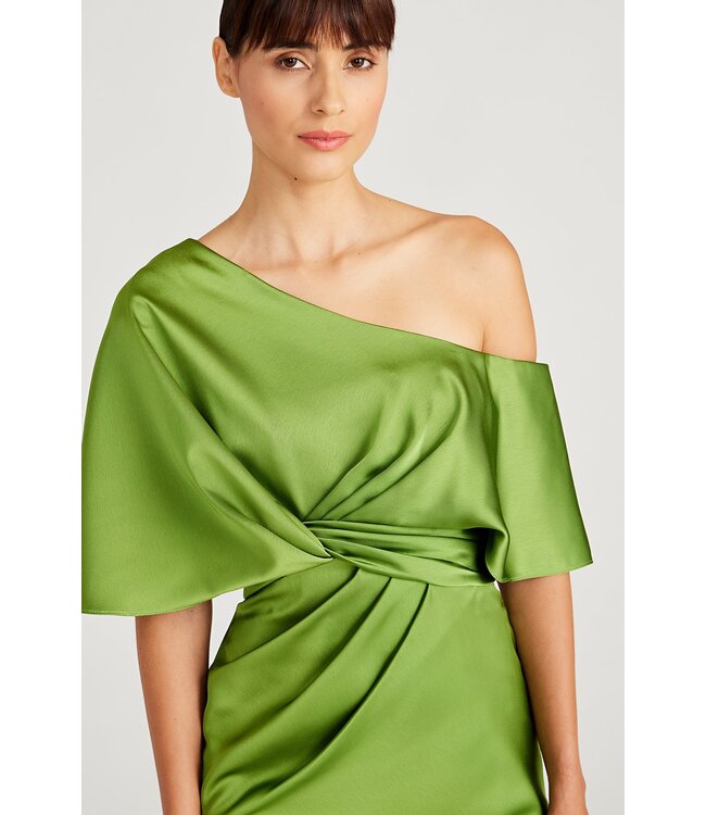 Theia Polly - Robe cocktail en satin